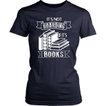 "It's Not Hoarding If It's Books" Women's Fitted T-shirt - Gifts For Reading Addicts