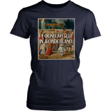 "I Found Myself In Wonderland" Women's Fitted T-shirt - Gifts For Reading Addicts