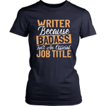 "badass isn't an official job title" Women's Fitted T-shirt - Gifts For Reading Addicts