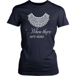 "When there are nine" Women's Fitted T-shirt - Gifts For Reading Addicts