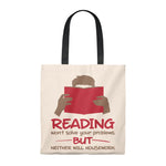 Reading Won't Solve Your Problems Canvas Tote Bag - Vintage style - Gifts For Reading Addicts