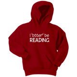 "I otter be reading"YOUTH HOODIE - Gifts For Reading Addicts