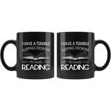 "Sleeping disorder"11oz black mug - Gifts For Reading Addicts