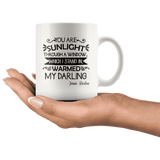 "You are sunlight"11oz white mug - Gifts For Reading Addicts