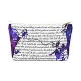 Alice In Wonderland Book Page Accessory Pouch for book lovers - Gifts For Reading Addicts