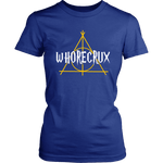 "Whorecrux" Women's Fitted T-shirt - Gifts For Reading Addicts