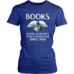"Books" Women's Fitted T-shirt - Gifts For Reading Addicts