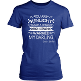 "You are sunlight" Women's Fitted T-shirt - Gifts For Reading Addicts