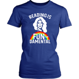 Rupaul"Reading Is Fundamental" Women's Fitted T-shirt - Gifts For Reading Addicts