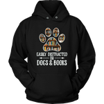 "Dogs and books" Hoodie - Gifts For Reading Addicts