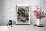 Lord of the rings vintage dictionary poster - Gifts For Reading Addicts