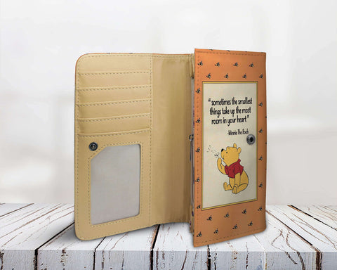 "Winnie The Pooh"Book Cover Womens Wallet - Gifts For Reading Addicts