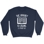 "The library" Sweatshirt - Gifts For Reading Addicts