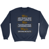 "GRAMMAR" Sweatshirt - Gifts For Reading Addicts
