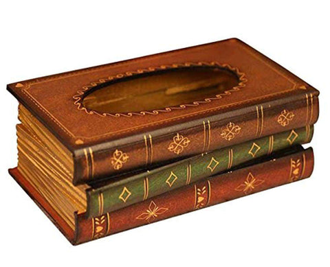Retro Style Book Shape Tissue Box - Gifts For Reading Addicts
