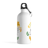 Just Read - Stainless Steel Eco-friendly Water Bottle with bookish floral design - Gifts For Reading Addicts