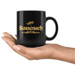 "Sassenach"11oz Black Mug - Gifts For Reading Addicts