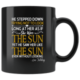 "As if she were the sun"11oz black mug - Gifts For Reading Addicts