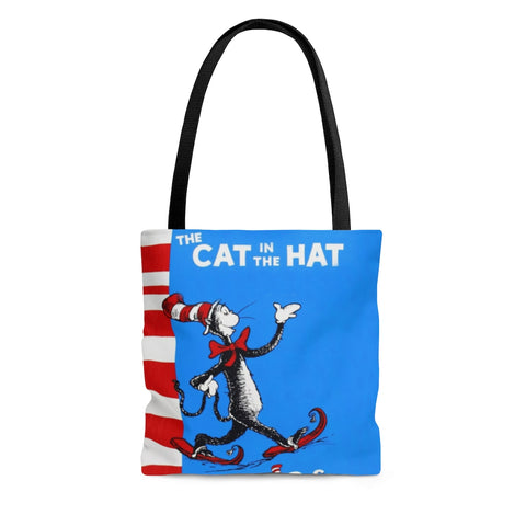 The Cat In The Hat Book Cover Tote Bag - Gifts For Reading Addicts