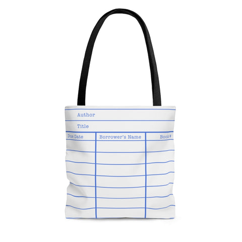 Library Card White Tote Bag - Gifts For Reading Addicts