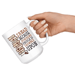 "I Read"15oz White Mug - Gifts For Reading Addicts