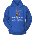 "Cats and books" Hoodie - Gifts For Reading Addicts