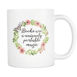 'portable magic'11oz white mug - Gifts For Reading Addicts
