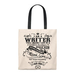 I'm A Writer Canvas Tote Bag - Vintage style - Gifts For Reading Addicts