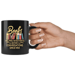 "Avoid Conversations since 1454"11oz Black Mug - Gifts For Reading Addicts