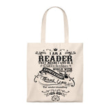 I'm A Reader Canvas Tote Bag - Vintage style - Gifts For Reading Addicts
