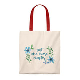 One More Chapter Floral Canvas Tote Bag - Vintage style - Gifts For Reading Addicts
