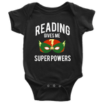 "Reading gives me"BABY BODYSUITS - Gifts For Reading Addicts