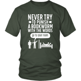 "Punish A Bookworm" Unisex T-Shirt - Gifts For Reading Addicts