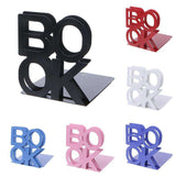 ‘BOOK’ Metal Bookends - Gifts For Reading Addicts