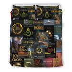 The Lord Of The Rings Book Covers Bedding - Gifts For Reading Addicts