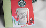 Creative Starbucks Metal Bookmark Collector's Edition - Gifts For Reading Addicts