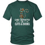 "Cats and books" Unisex T-Shirt - Gifts For Reading Addicts