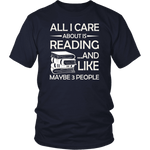 "All I Care About Is Reading" Unisex T-Shirt - Gifts For Reading Addicts