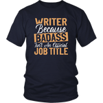 "badass isn't an official job title" Unisex T-Shirt - Gifts For Reading Addicts