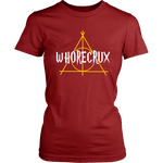"Whorecrux" Women's Fitted T-shirt - Gifts For Reading Addicts