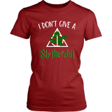 "i Don't Give A Slythershit" Women's Fitted T-shirt - Gifts For Reading Addicts