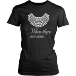 "When there are nine" Women's Fitted T-shirt - Gifts For Reading Addicts