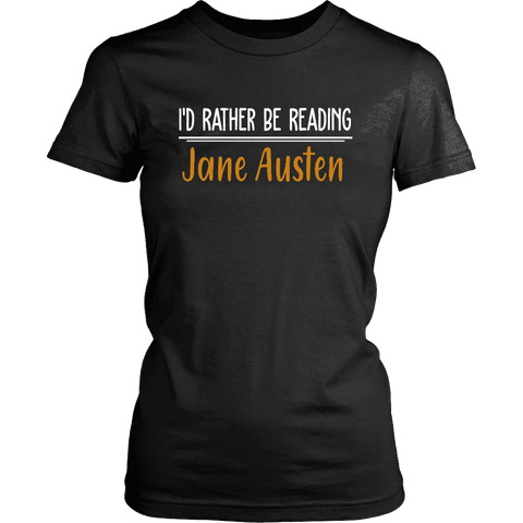 "I'd Rather Be reading JA" Women's Fitted T-shirt - Gifts For Reading Addicts