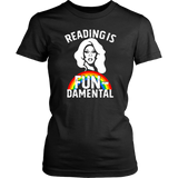 Rupaul"Reading Is Fundamental" Women's Fitted T-shirt - Gifts For Reading Addicts