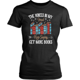 "Get More Books" Women's Fitted T-shirt - Gifts For Reading Addicts