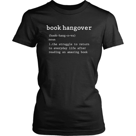 "Book hangover" Women's Fitted T-shirt - Gifts For Reading Addicts