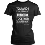 "You and i" Women's Fitted T-shirt - Gifts For Reading Addicts