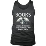 "Books" Men's Tank Top - Gifts For Reading Addicts