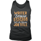 "badass isn't an official job title" Men's Tank Top - Gifts For Reading Addicts