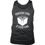 "Cracking Open A Cold One" Men's Tank Top - Gifts For Reading Addicts